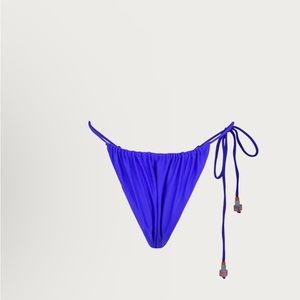 BEADED STRING BOTTOM (COBALT BLUE)